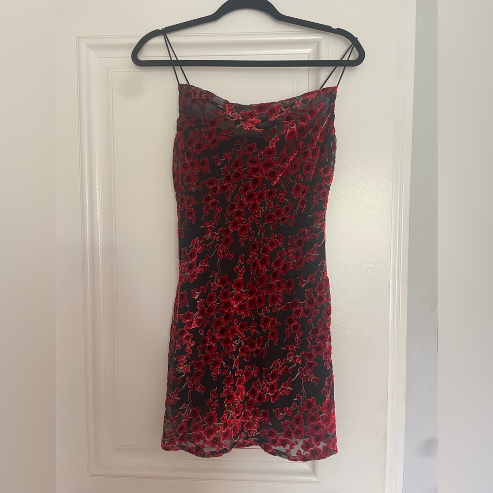 Merlot Mini Slip Dress - Picture 2 of 3